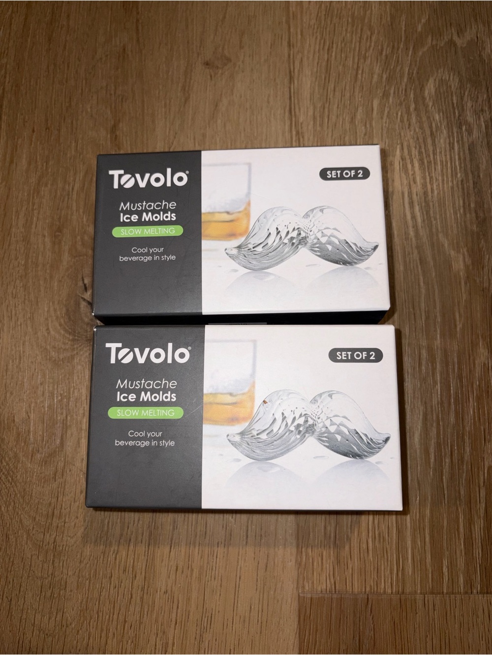 2 Tovolo Mustache Set of 2 Whiskey Ice 2 Molds New (4 molds total)